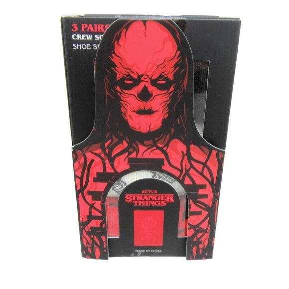 Stranger Things Other - Stranger Things 3 Pack Crew Socks Gift Box Set Size 6-12 NEW